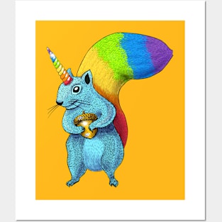 Magical Squirrelicorn Posters and Art